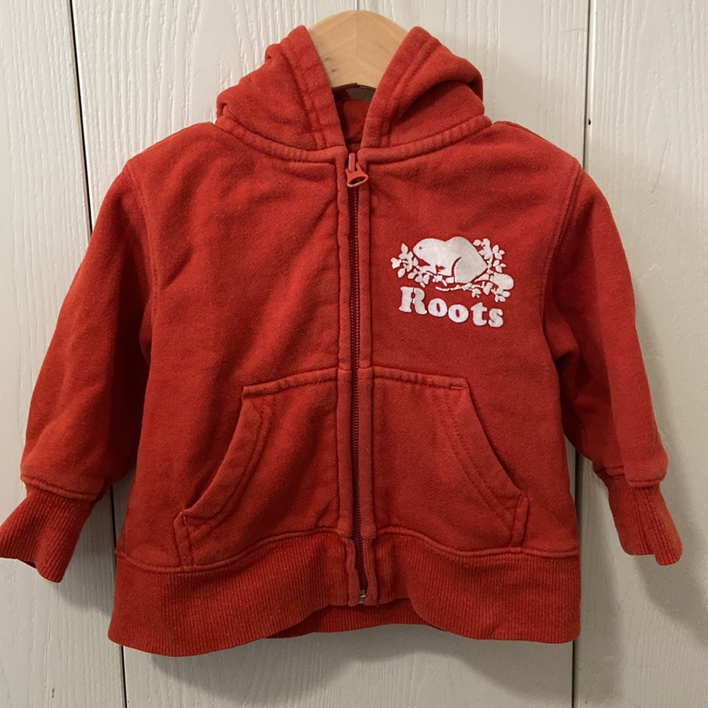 Roots Orange & White Hoodie